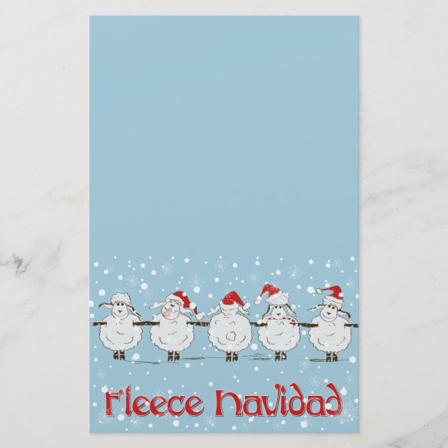 Papelería Adorable FUNNY Fleece Navidad Navidad ovejas (Anverso)