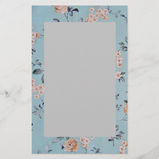 Papelería Adorando flores - Stationery (Anverso)
