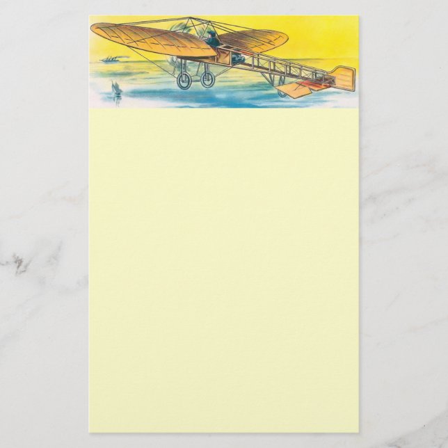 Papelería Aeroplano del vintage inmóvil (Anverso)