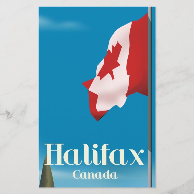 Papelería Afiche de viaje de Halifax Canada (Anverso)