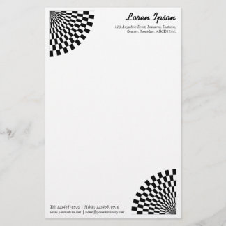Papelería Aficionado del Op Art