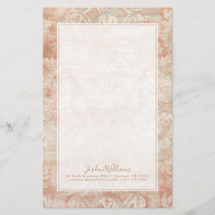 Papelería Agrega tu nombre Garnet Weft