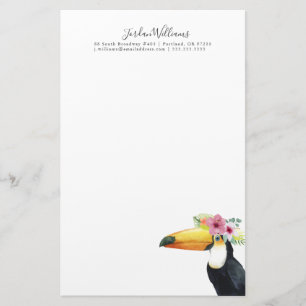 Papelería Agrega tu nombre Halo tropical - Toucan