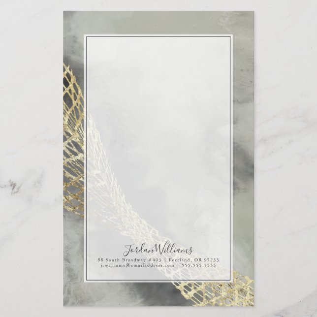 Papelería Agrega tu nombre| Matriz de nube (Anverso)