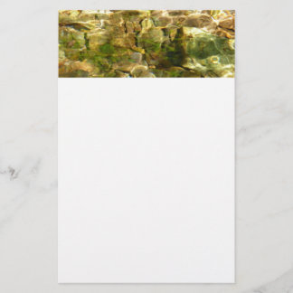Papelería Agua de aguas termales naturaleza de oro verde