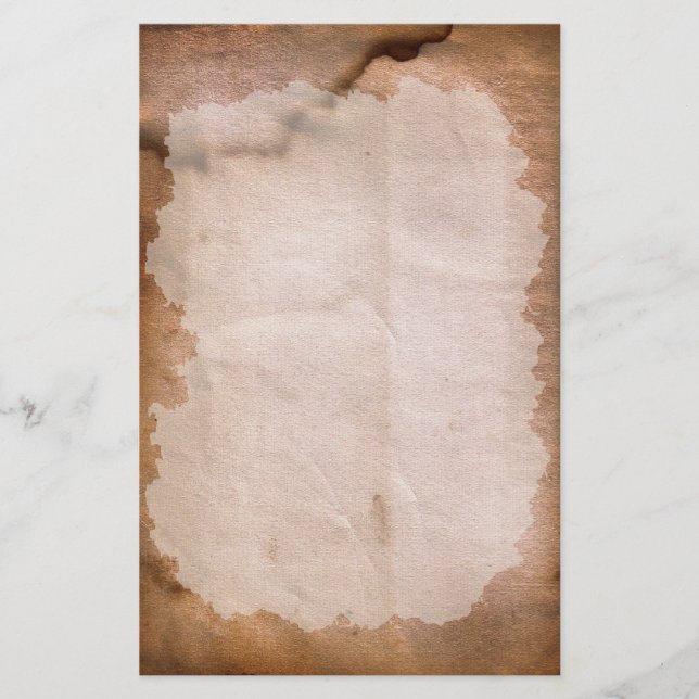 Papelería Agua oscura manchada Estacionamiento (Anverso)