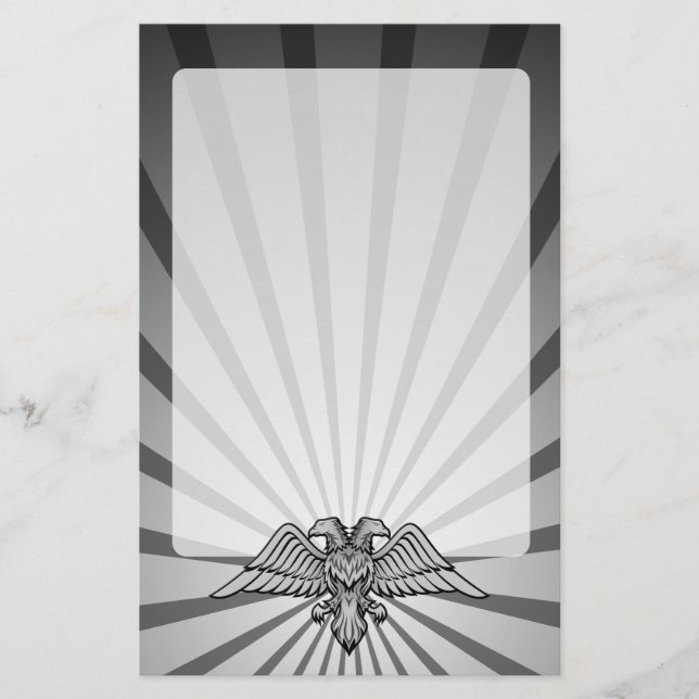 Papelería Águila gris con dos cabezas (Anverso)