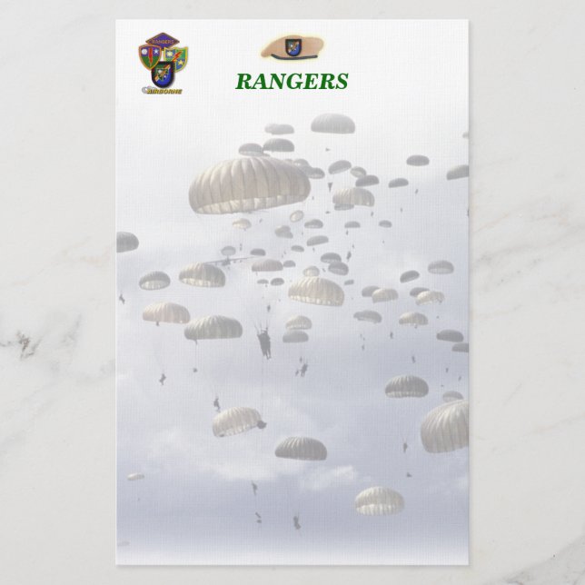 Papelería Airborne Rangers hijo del ejército madre madre Sta (Anverso)