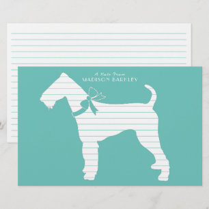 Papelería Airedale Terrier Dog Puppy