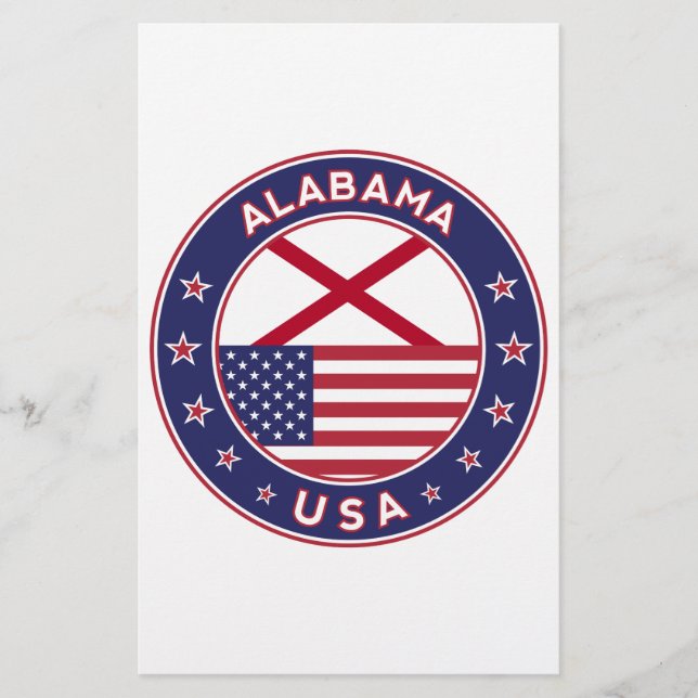 Papelería Alabama, Estados Unidos, camiseta de Alabama, Alab (Anverso)