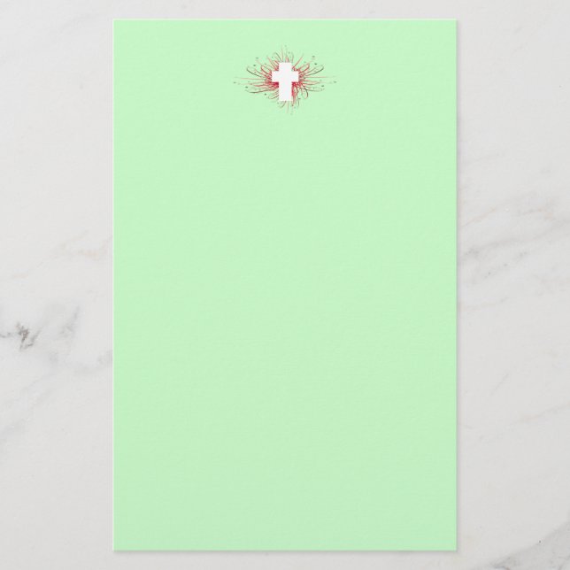 Papelería ¡ALEGRÍA! en la cruz (Anverso)