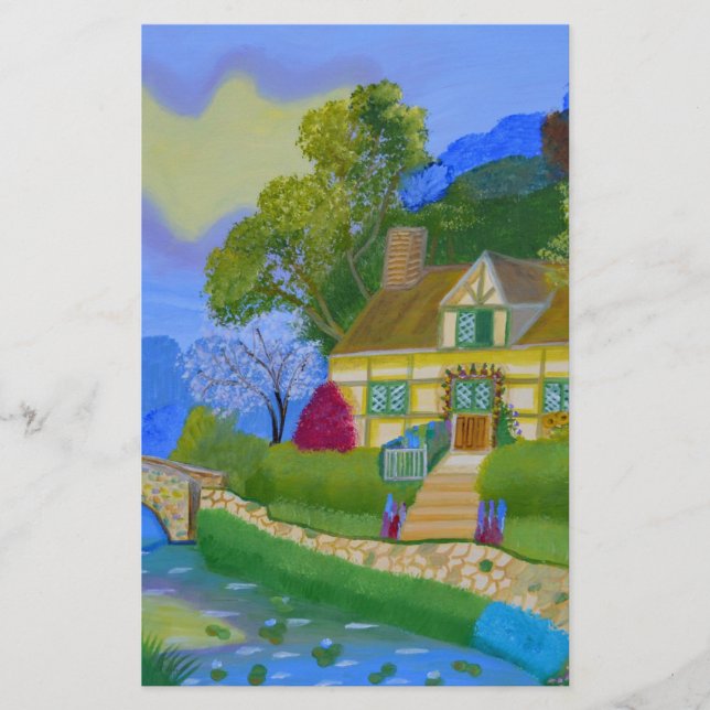 Papelería Algodón de primavera (Anverso)