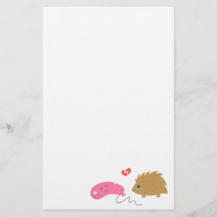 Papelería Algún amor no está hecho para ser, erizo divertido