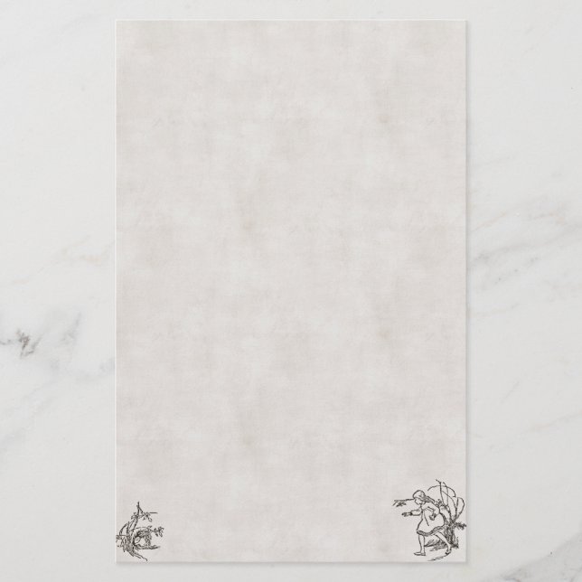 Papelería Alicia abajo de los efectos de escritorio de la (Anverso)