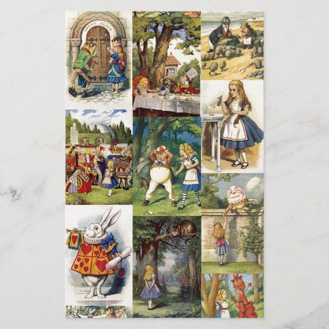 Papelería Alicia en el país de las maravillas (Anverso)