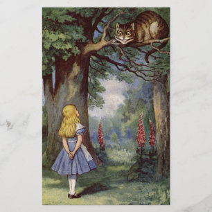 Papelería Alicia y el gato de Cheshire