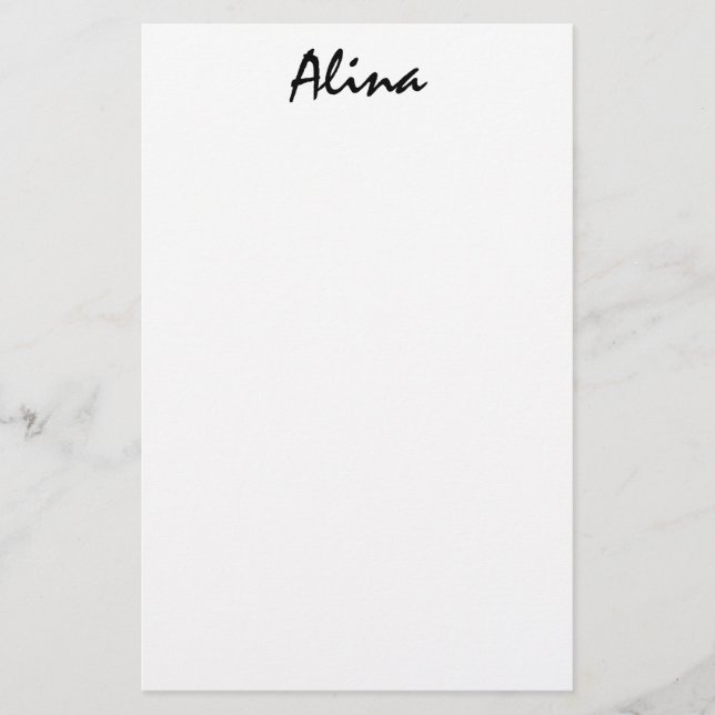 Papelería Alina (Anverso)