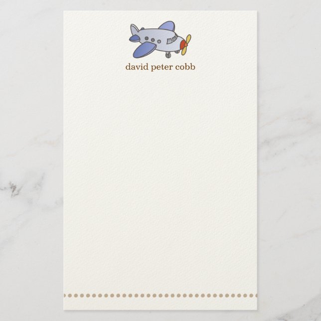 Papelería Altos efectos de escritorio del aeroplano que (Anverso)