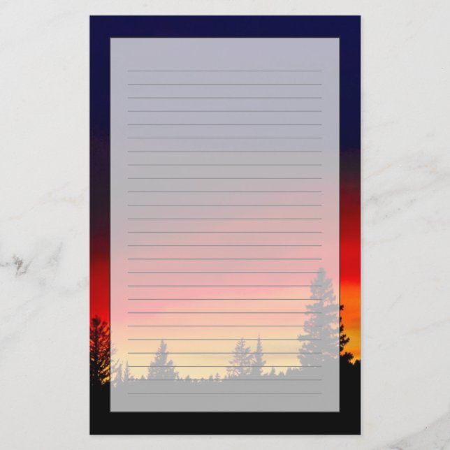 Papelería Amanecer de piedra amarilla (Anverso)