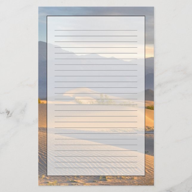 Papelería Amanecer del desierto (Anverso)