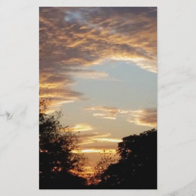 Papelería amanecer dorado (Anverso)