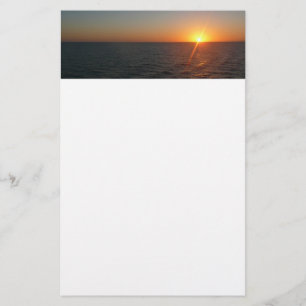 Papelería Amanecer en el Mar III Océano Atlántico