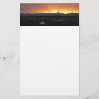Papelería Amanecer sobre el paisaje de St. George Utah