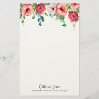Papelería Amapola - Hibiscus Flower Stationery