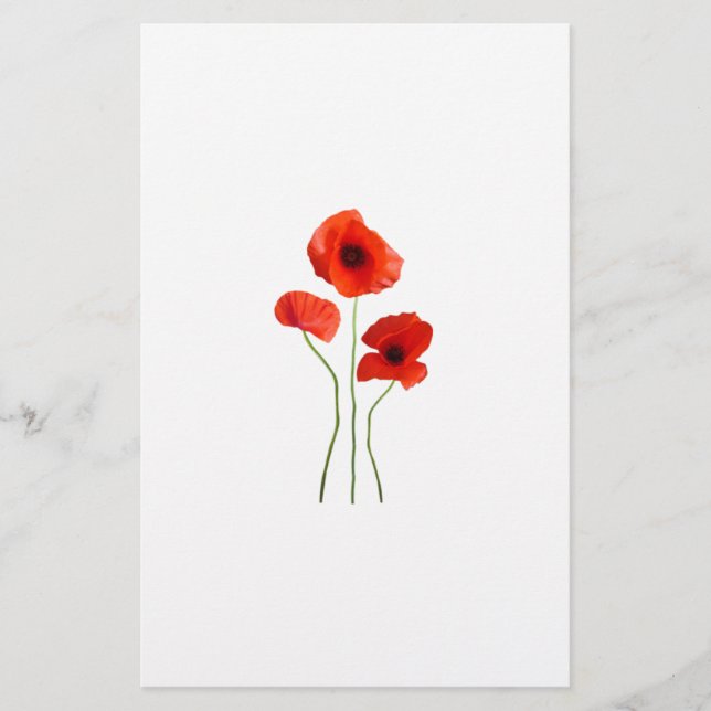Papelería amapola - poppy (Anverso)
