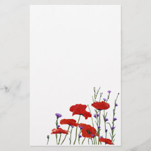 Papelería Amapolas y botones del soltero