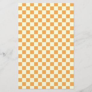 Papelería amarillo a cuadros