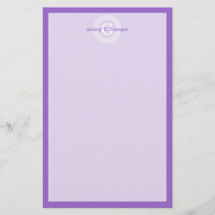 Papelería Amethyst What Greek Key Rnd Frame First Monograma