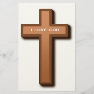 PAPELERÍA "AMO A DIOS" CRUZ
