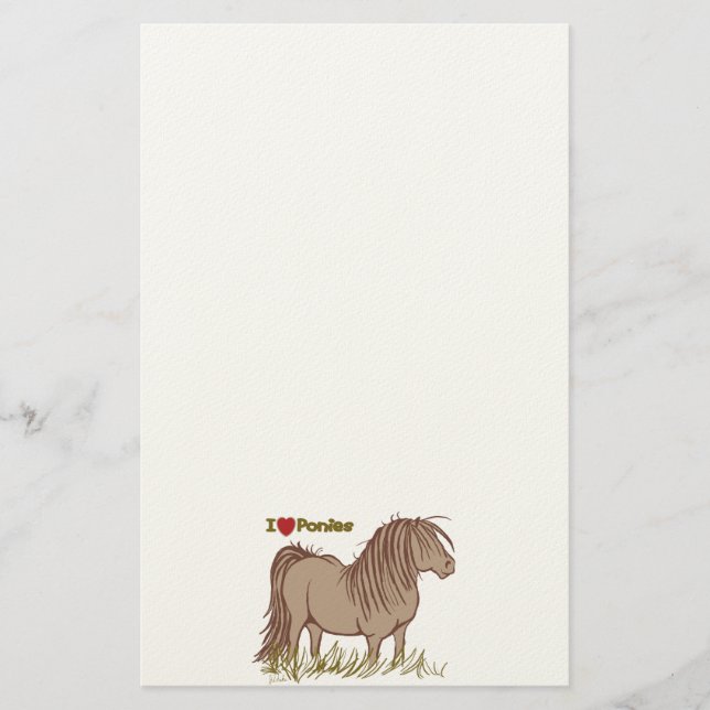 Papelería Amo a los ponis (Anverso)