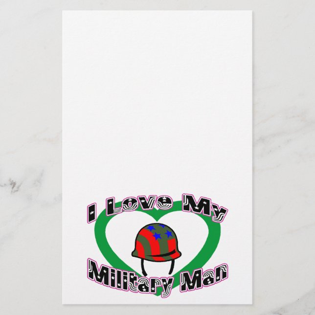 Papelería Amo a mi militar (Anverso)