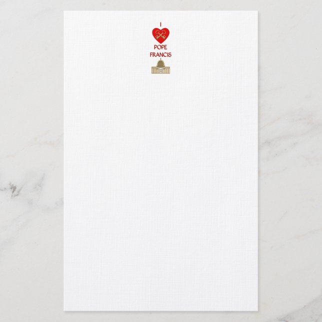 Papelería Amo al Papa Francisco (Anverso)