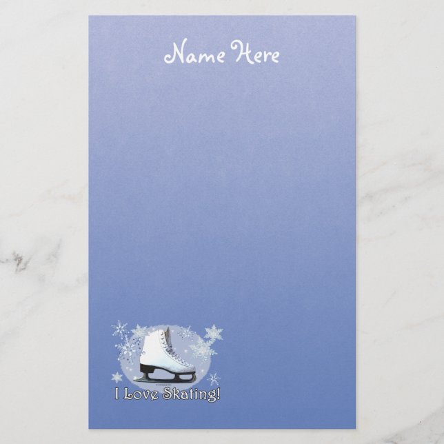Papelería ¡Amo el patinar! (Anverso)