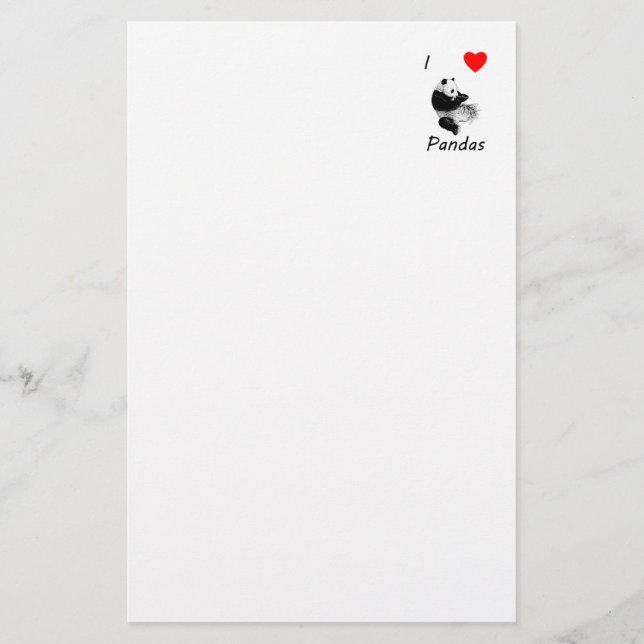 Papelería Amo pandas (Anverso)