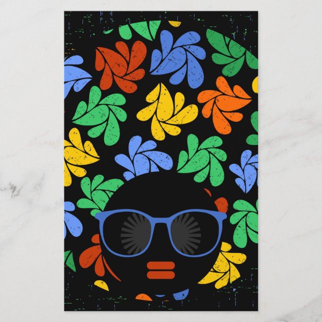 Papelería Amor Afro Colorido (Anverso)