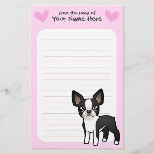 Papelería Amor de Boston Terrier