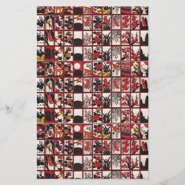 Papelería Amor de Hanafuda (Anverso)