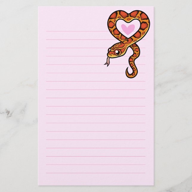Papelería Amor de serpiente (Anverso)