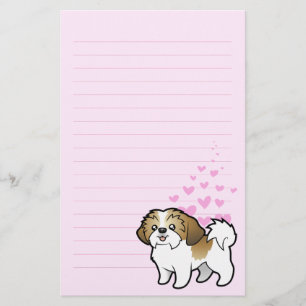 Papelería Amor de Shih Tzu (perrito cortado)