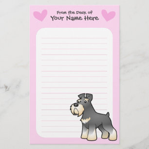 Papelería Amor del Schnauzer gigante/estándar/miniatura