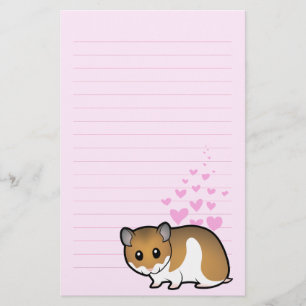 Papelería Amor sirio del hámster