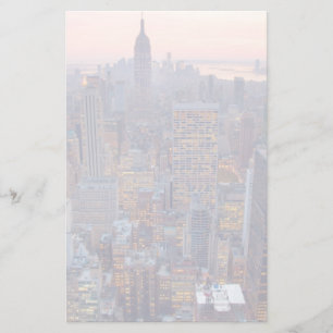 Papelería Amplias vistas de Manhattan al atardecer