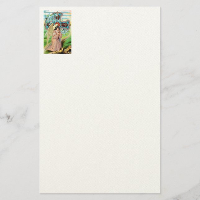 Papelería Ángel rezando (Anverso)