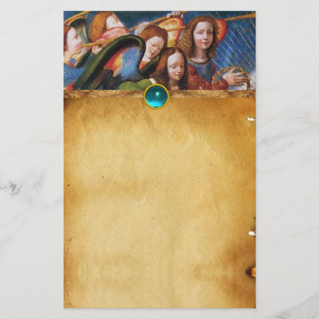 PAPELERÍA ÁNGELES MUSICALES DE LA CORONACIÓN DE LA VIRGEN (Anverso)