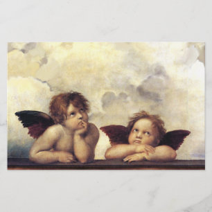 Papelería ANGELS / Cherubs alados, nubes Raffaello Sanzio