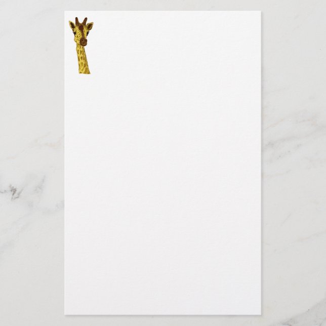 Papelería Animal - jirafa (sin el contexto) (Anverso)